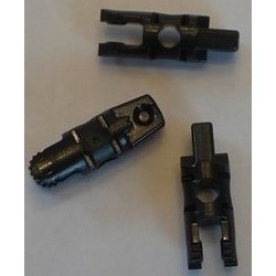 LEGO 30554b Hinge Cylinder 1 x 3 Locking with 1 Finger and 2 Fingers On Ends, with Hole