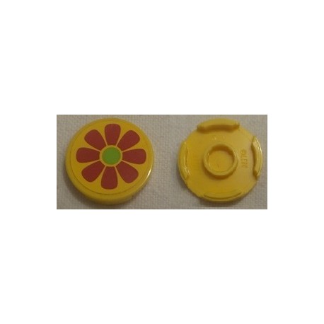 LEGO 14769 Tile Round 2 x 2 with Bottom Stud Holder (with sticker)