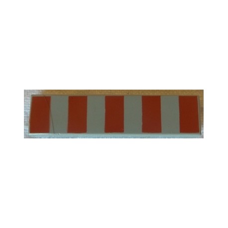 LEGO 2431p79 Tile 1 x 4 with 5 Red Stripes Pattern