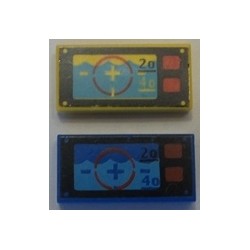 3069bpx11 Tile 1 x 2 with Underwater Navigation Pattern