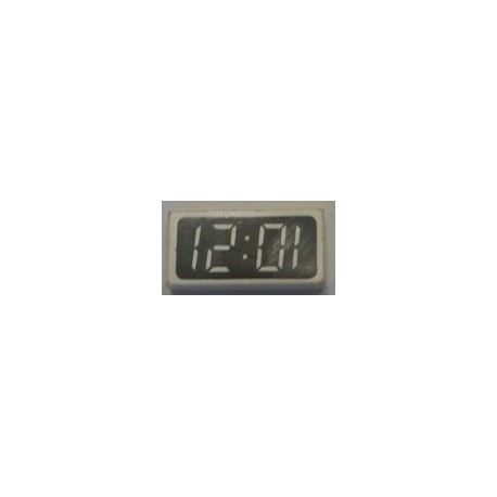LEGO 3069bp08 Tile 1 x 2 with Digital Clock Pattern