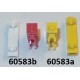 LEGO 60583a Brick Special 1 x 1 x 3 with 2 Clips Vertical [Solid Stud, Thick U Clips]